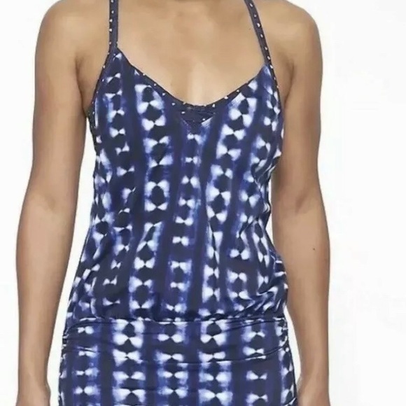 Athleta Swim Athleta Swim Dress Tankini 32bc Blue Poshmark